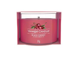 Yankee Candle Votívna sviečka v skle Black Cherry 37 g