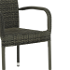 Záhradná stohovateľná stolička, sivá, VIPANA