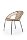 Hnedé stolička výška sedu 60 cm