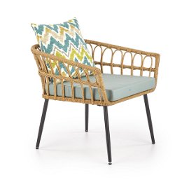 Záhradná stolička Gardena 1S - prírodná / sivá / čierna / kombinácia farieb