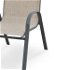 Záhradná stolička Mosler - sivá / tmavosivá