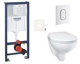 Závesný wc set do ľahkých stien / predstenová montáž Grohe Bau Ceramic SIKOGRSBAUASH0