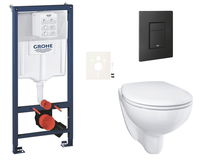 Závesný wc set do ľahkých stien / predstenová montáž Grohe Bau Ceramic SIKOGRSBAUEKF0