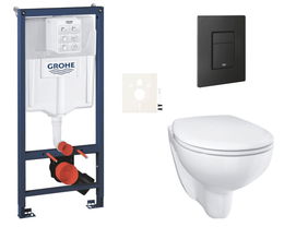 Závesný wc set do ľahkých stien / predstenová montáž Grohe Bau Ceramic SIKOGRSBAUEKF0