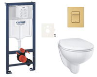 Závesný wc set do ľahkých stien / predstenová montáž Grohe Bau Ceramic SIKOGRSBAUSCGN0