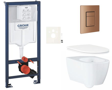 Závesný wc set do ľahkých stien / predstenová montáž Grohe Essence SIKOGRSESSCDL0