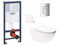 Závesný wc set do ľahkých stien / predstenová montáž Swiss Aqua Technologies Infinitio SIKOGRSIN11SCP00