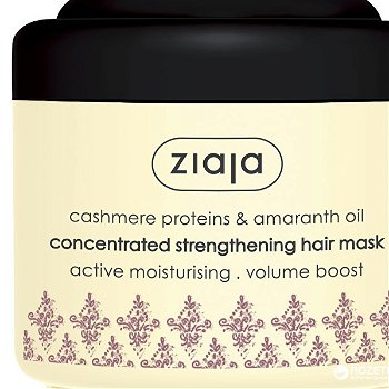 Ziaja Posilňujúci maska na vlasy s amarantovým olejom Cashmere (Concentrated Strengthening Hair Mask) 200ml