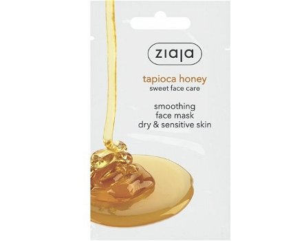 Ziaja Vyhladzujúca maska s tapiokovým medom pre suchú a citlivú pleť ( Smooth ing Face Mask) 7ml