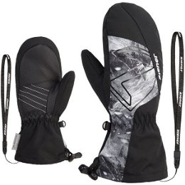 Ziener LAVALINO Detské lyžiarske rukavice, čierna, veľkosť
