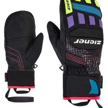 Ziener LURON Detské lyžiarske rukavice, čierna, veľkosť