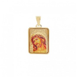 Zlatý medailón Ukrižovanie Krista