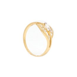 Zlatý prsteň CYNE so zirkónmi