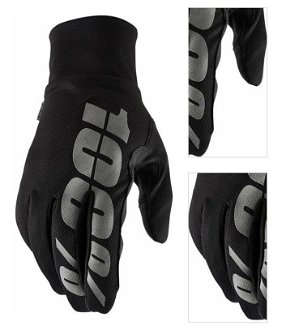 100% Hydromatic Brisker Gloves Black 2XL Cyklistické rukavice 3