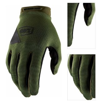 100% Ridecamp Gloves Army Green/Black 2XL Cyklistické rukavice 3