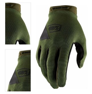 100% Ridecamp Gloves Army Green/Black 2XL Cyklistické rukavice 4