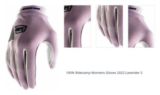 100% Ridecamp Womens Gloves Lavender S Cyklistické rukavice 1