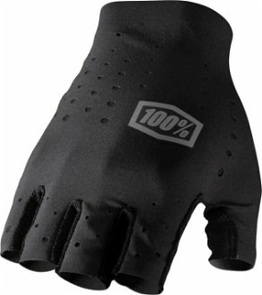 100% Sling Bike Short Finger Gloves Black 2XL Cyklistické rukavice