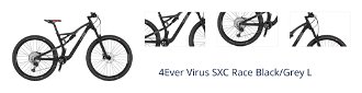 4Ever Virus SXC Race Shimano XTR RD-M9100 1x12 Black/Grey L 1