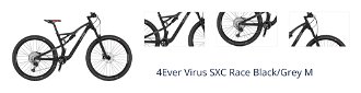 4Ever Virus SXC Race Shimano XTR RD-M9100 1x12 Black/Grey M 1