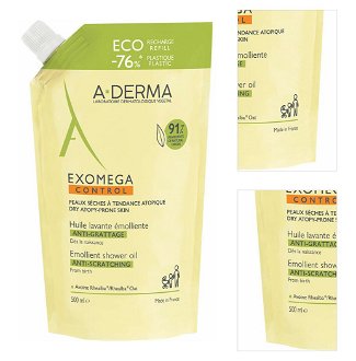 A-DERMA Exomega Control Sprchový olej náhradná náplň 500 ml 3
