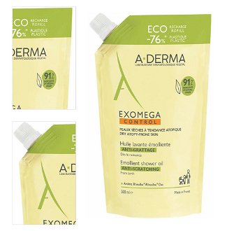 A-DERMA Exomega Control Sprchový olej náhradná náplň 500 ml 4