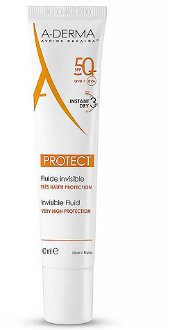 A-DERMA Protect ochranný transparentný fluid SPF50+ 40 ml