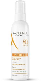 A-DERMA Protect Sprej SPF 50+ 200 ml + Reparačné mlieko 100 ml 2