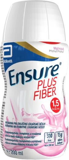 Abbott Ensure plus fiber malinová príchuť 200 ml