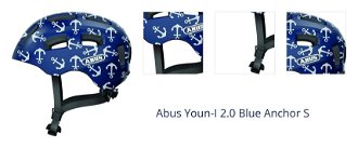 Abus Youn-I 2.0 Blue Anchor S Detská prilba na bicykel 1