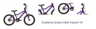 Academy Grade 3 Belt Fialová 16" Detský bicykel 1