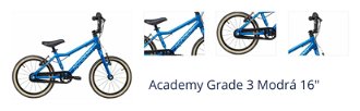 Academy Grade 3 Modrá 16" Detský bicykel 1