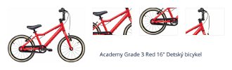 Academy Grade 3 Red 16" Detský bicykel 1