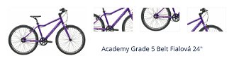 Academy Grade 5 Belt Fialová 24" Detský bicykel 1