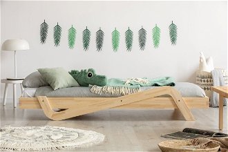 Drevená detská posteľ CikCak rozmer lôžka: 100 x 180 cm