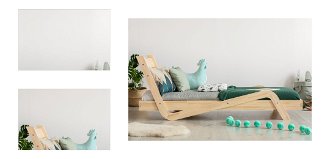 Drevená detská posteľ CikCak s operadlom rozmer lôžka: 100 x 190 cm 4