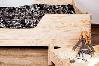 Drevená posteľ so zábranami Easy Middle rozmer lôžka: 100 x 170 cm 9