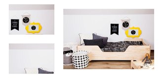 Drevená posteľ so zábranami Easy Middle rozmer lôžka: 100 x 170 cm 4