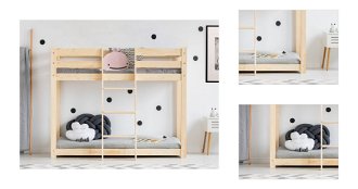 Poschodová posteľ pre dvoch Front rozmer lôžka: 70 x 140 cm 3
