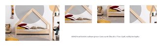 Posteľ domček s oválnym výrezom Clasic rozmer lôžka: 80 x 170 cm, šuplík, nožičky: bez šuplíka 1