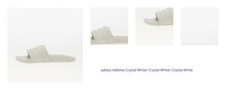 adidas Adilette Crystal White/ Crystal White/ Crystal White 1