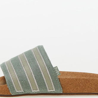 adidas Adilette Silver Green/ Metal Grey/ Gum5 5