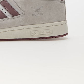 adidas Centennial 85 Hi Crystal White/ Purple/ Burgundy 9