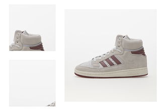 adidas Centennial 85 Hi Crystal White/ Purple/ Burgundy 4