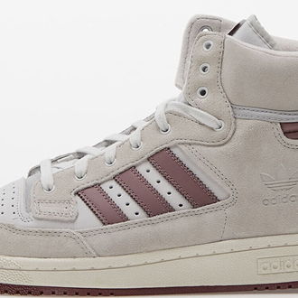 adidas Centennial 85 Hi Crystal White/ Purple/ Burgundy 5