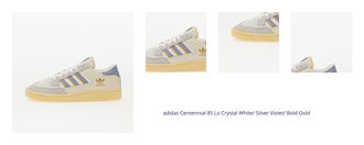 adidas Centennial 85 Lo Crystal White/ Silver Violet/ Bold Gold 1