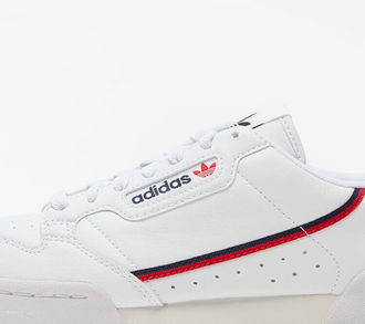 adidas Continental 80 Vegan Ftwr White/ Collegiate Navy/ Scarlet 5