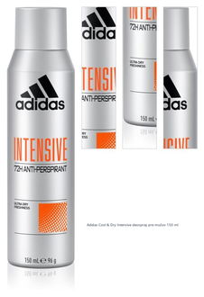 Adidas Cool & Dry Intensive deospray pre mužov 150 ml 1