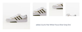 adidas Courtic Ftwr White/ Focus Olive/ Grey One 1