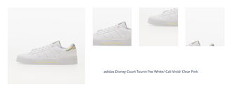 adidas Disney Court Tourin Ftw White/ Cali Vivid/ Clear Pink 1